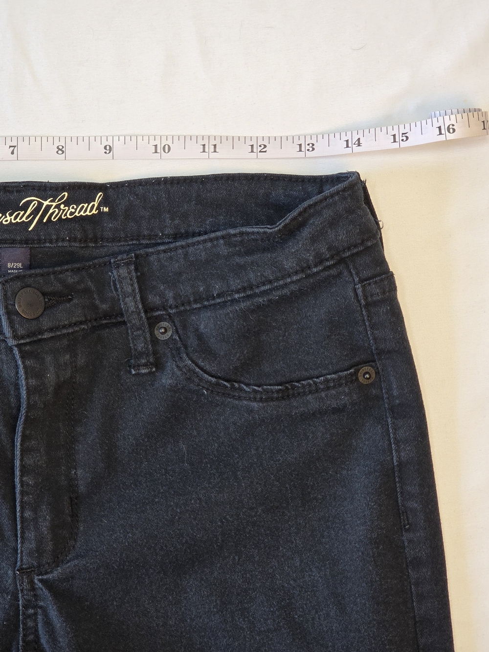 Universal Thread Black Mid Rise Jegging Jeans Size 8/29L - Picture 6 of 11